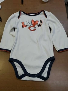 XX Z13 New Love Chicago Bears Infant Onesie Sport NFL Team Apparel By Gerber - Picture 1 of 2