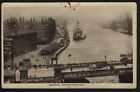 GB POST CARD "QUAYSIDE,NEWCASTLE" WITH 1912 1/2d GREEN KING GEORGE V STAMP USED