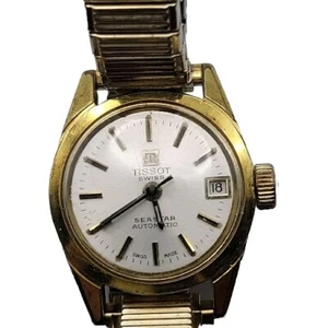 VTG Womens Tissot Seastar Automatic Wristwatch, 17 Jewels, Date & Seconds, Works - Picture 1 of 11