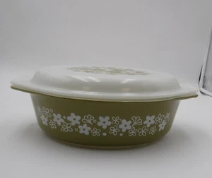 Vintage PYREX Spring Blossom 2 1/2 Qt Casserole Dish With Cover/Lid No. 045 (37) - Bild 1 von 12