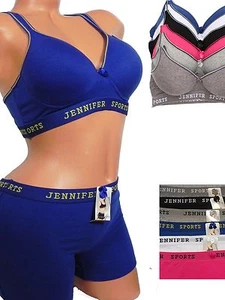 Damen Sport BH Spandex Baumwolle Racerback T-Back nahtlos trennt - Bild 1 von 21