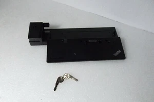 Lenovo ThinkPad Pro Dock Station 40A1 USB 3.0 DVI VGA RJ-45 20V 04W3956 w/Keys - Picture 1 of 12