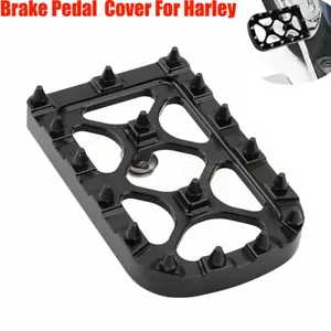 Wide Brake Pedal Pad MX Style Cover For Harley Street Glide Road Glide Softail - Bild 1 von 9