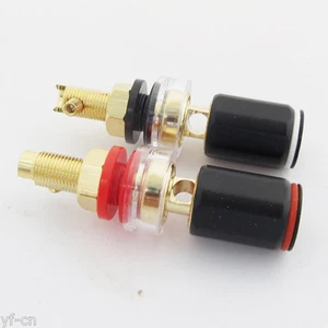 20pcs High Quality Brass HiFi Amplifier Speaker Terminal Binding Post 55mm - Picture 1 of 7