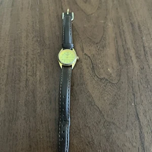 sharp dress quartz watch 333305 gold tone brown leather For Women non running - Picture 1 of 6