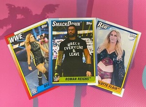 2021 WWE Topps Heritage - Pick Your Superstar - FOILS, STICKERS, INSERTS + MORE!