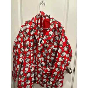 Santa Claus Adult Red Costume Business Suit Standard with tie SZ XL - Picture 1 of 8