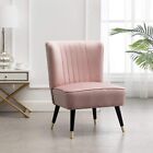 Roundhill Furniture Elon Velvet Upholstered Accent Chair, Gold