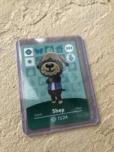 #332 - Shep - Animal Crossing Amiibo Series 4 Card - Authentic Nintendo!