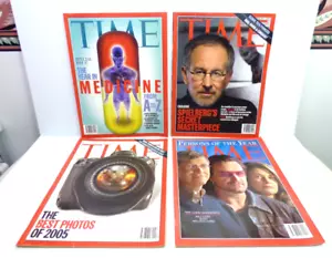 Time Magazine 4 Editions December/ January 2005/6 Spielberg  Bono Gates - Picture 1 of 1