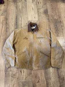 Vintage 90's Carhartt 6BLJ Detroit Blanket Lined Jacket Size 42 Large - Picture 1 of 9