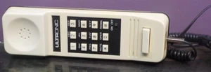 Teléfono Ultrónico Vintage Años 80 Blanco Pulsador - Imagen 1 de 7