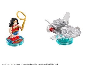 LEGO Dimensions #71209 DC Comics Fun Pack - Wonder Woman & Jet w/NFC Tags/Discs