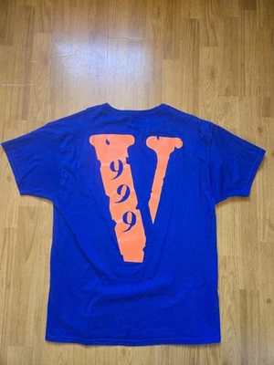 Camiseta VLONE X Juice Wrld Legends Never Die 999 Talla L Azul Naranja Oficial Foto 1 de 4