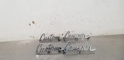 1969 CHEVY C20 CUSTOM CAMPER SPECIAL DOOR SCRIPT EMBLEM SET PAIR - Image 1 of 4