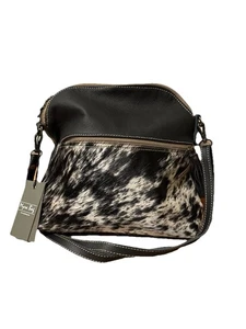 Myra Bag Splash of Euphoria Hairon Bag Handcrafted Boho Upcycled -NWT - Picture 1 of 14