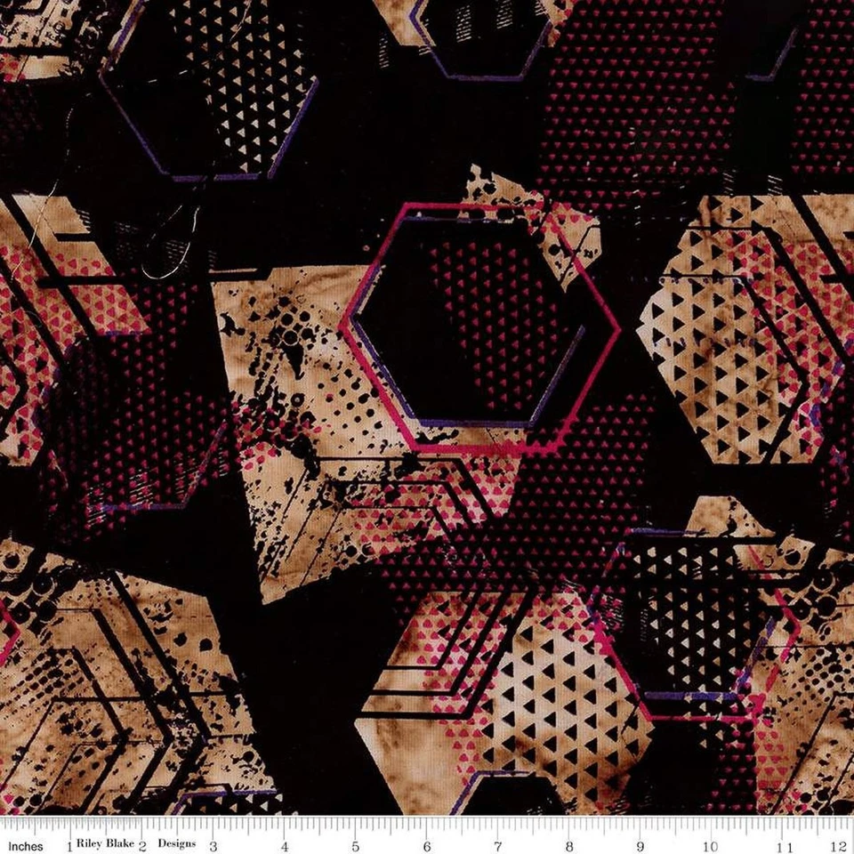 Expressions Batiks Let's Play Ball! Black Bean Cotton Fabric - Imagem 1 de 1