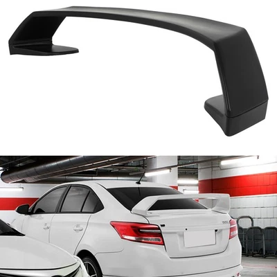 Rear Spoiler For Toyota Yaris Sedan 2014 2015 2016-2018 Black Pedestal Wing — 第 1/4 张图片