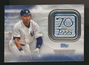 2021 TOPPS 70TH ANNIVERSARY PATCH DEREK JETER YANKEES - Picture 1 of 1