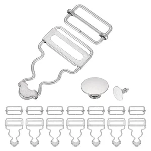 Juego de 8 hebillas para monos de metal, clips con tirantes para monos de 1", color mate - Imagen 1 de 6