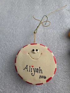 Candy Christmas ornament with personalized name "Aliyah" 2016 - Picture 1 of 2