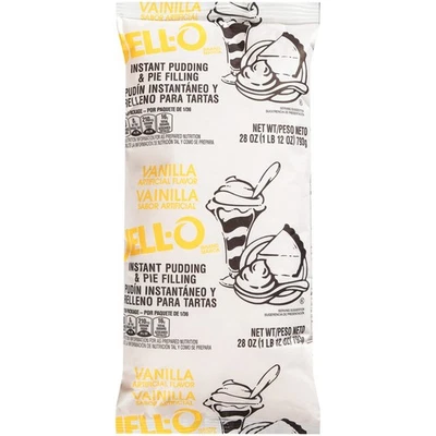 Mezcla instantánea de relleno de pastel y pudín de vainilla JELL-O (cajas de 28 oz, paquete de 12) Foto 1 de 4