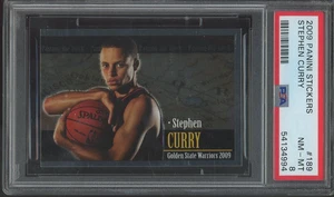 Pegatinas Panini 2009 Stephen Curry #189 novato RC PSA 8 Golden State Warriors - Imagen 1 de 2