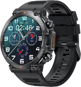 Smartwatch Uomo Orologio Fitness Militari Smart Watch Tracker Di Attività Con Le - Foto 1 di 12