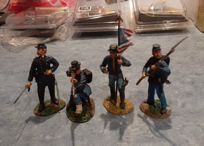 W. Gran Bretaña Guerra Civil Unión Infantería Calvario Chambelán Bandera Portador  Foto 1 de 4