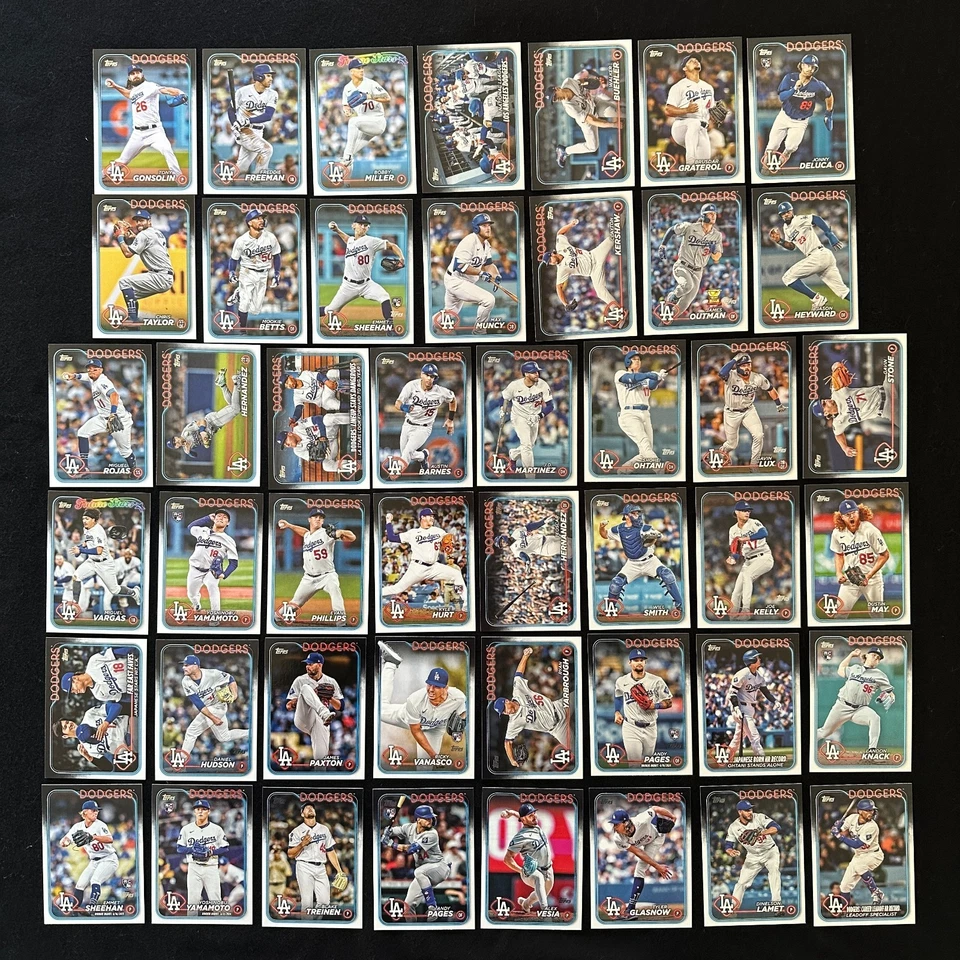 LA Dodgers 2024 Topps (Series 1, 2, and Update) Base Team Set Shohei Ohtani - Image 1 of 1
