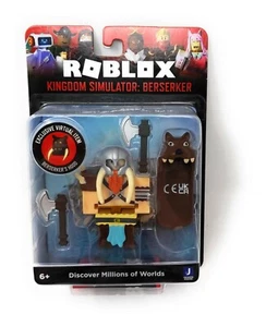 Roblox KINGDOM SIMULATOR BERSERKER 2.5 In Figure Hood Virtual Code Accessory - Picture 1 of 3