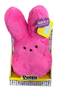 PEEPS HEATABLE BUNNY PLUSH with MICROWAVEABLE Pouch 13" PINK - NEW Easter 2023 - Picture 1 of 5