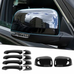 6pcs Black Door Handle/Rearview Mirror Shell Cover for 2011+ Jeep Grand Cherokee - Picture 1 of 8