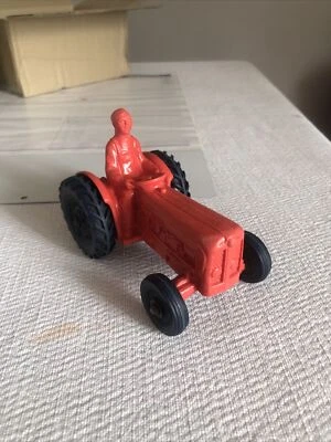 Tomte Laerdal Trattore Rosso Serie Major N. 755 Scala 1/30 Vintage - Immagine 1 di 4