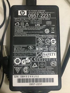 TESTED / WORKING ~ AC Adapter For HP DeskJet 0957-2231 Printer Power Supply Cord - Picture 1 of 4