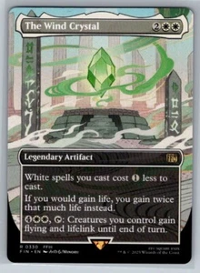 The Wind Crystal Borderless #330 Final Fantasy Magic the Gathering MTG - Foto 1 di 2