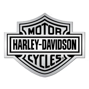Pegatina Harley Davidson Bar & Shield MD Chrome Sticker Logo Tuning coche coche - Imagen 1 de 1
