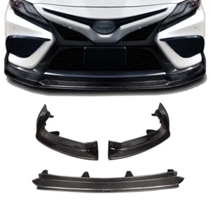 Carbon Fiber Front Bumper Lower Lip Splitter for Toyota Camry XSE SE 2018-2023 - Bild 1 von 6