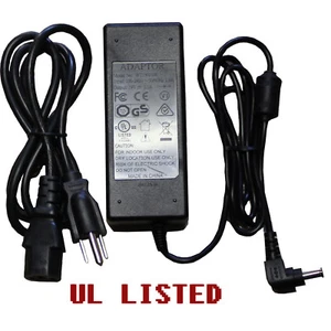 UL- Power Adapter Supply fr 19V LG 19'' 20'' 22'' 23'' 24'' 27'' LED LCD Monitor - Picture 1 of 3