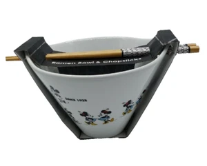 Disney Minnie Mouse Ramen Schüssel mit Essstäbchen Set Brandneu - Bild 1 von 15