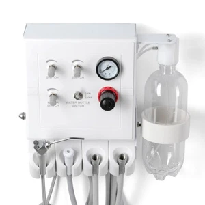 Unidad de turbina dental portátil jeringa de succión débil trabajo de 4 orificios con compresor de aire - Imagen 1 de 19