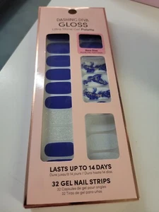 Paleta de gel Dashing Diva, brillo, ultra brillo, 32 tiras de uñas de gel jaspe imperial - Imagen 1 de 1