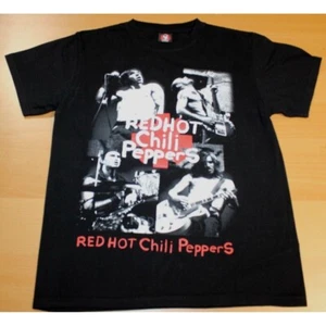 Camisa Concierto Red Hot Chilli Peppers Para Hombres M Mediana Negra Gráfica Banda Música Rock - Imagen 1 de 5