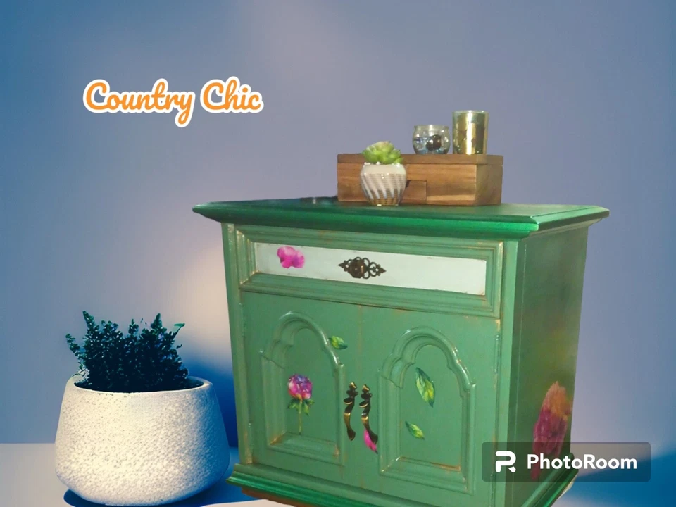 Vintage Oak Accent Table  - Image 1 of 4