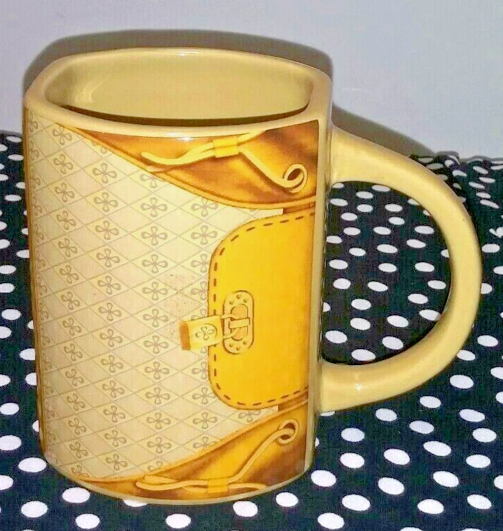 NUEVO Novedad Taza de Café Bolso-Diseño Divertido Ganz Regalo Navidad Amarillo Mostaza Foto 1 de 4