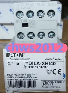 1 PCS NEW EATON MOELLER Contactor contact DILA-XHI40 - Picture 1 of 3