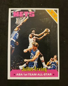 1975-76 TOPPS 300 JULIUS ERVING NEW YORK NETS  NM