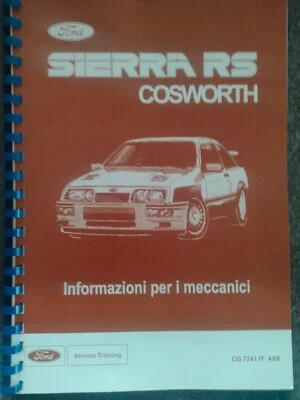manuale officina Ford Sierra cosworth in lingua italiana - Immagine 1 di 4