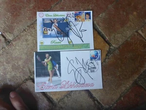 TENNIS LEGEND ELENA LIKHOTSEVA 2X HAND SIGNED COVERS  AUSTRALIAN OPEN  - Picture 1 of 3