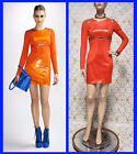 PRE-Fall 2010 look # 15 NEW VERSACE ORANGE MINI DRESS with COLD CHAINS 38 - 2
